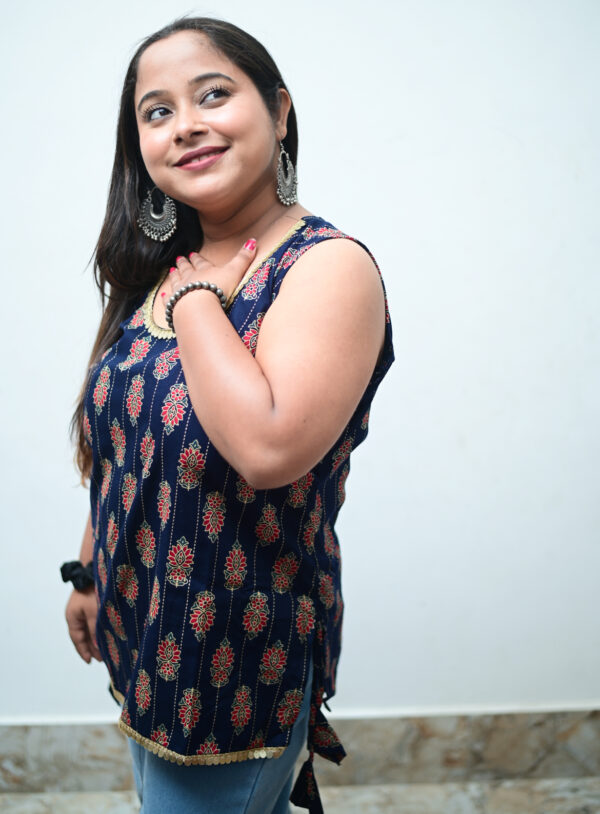 Cotton fancy short kurti for women casual wear