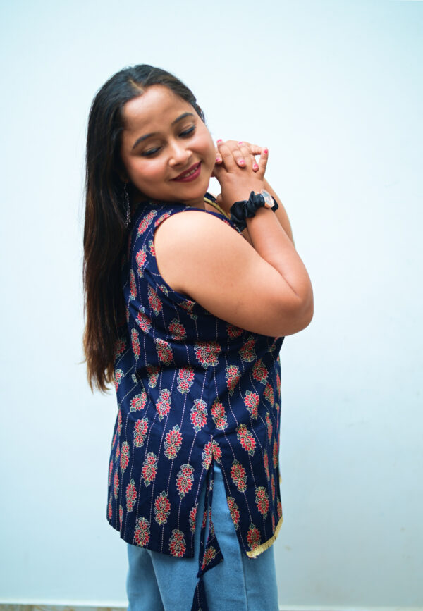 Aarvi fancy short kurti modern ethnic style