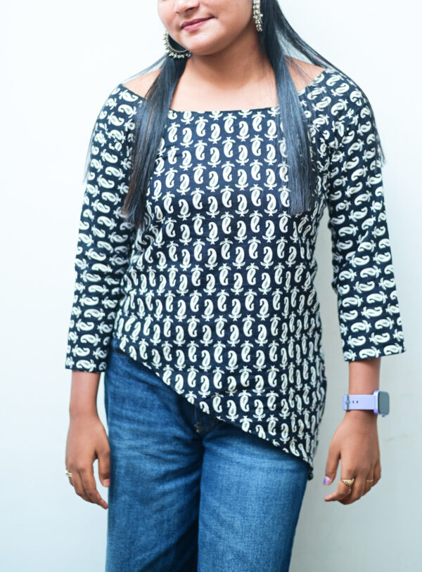 Ladies short kurti ethnic fashion cotton kurti for desi fit look