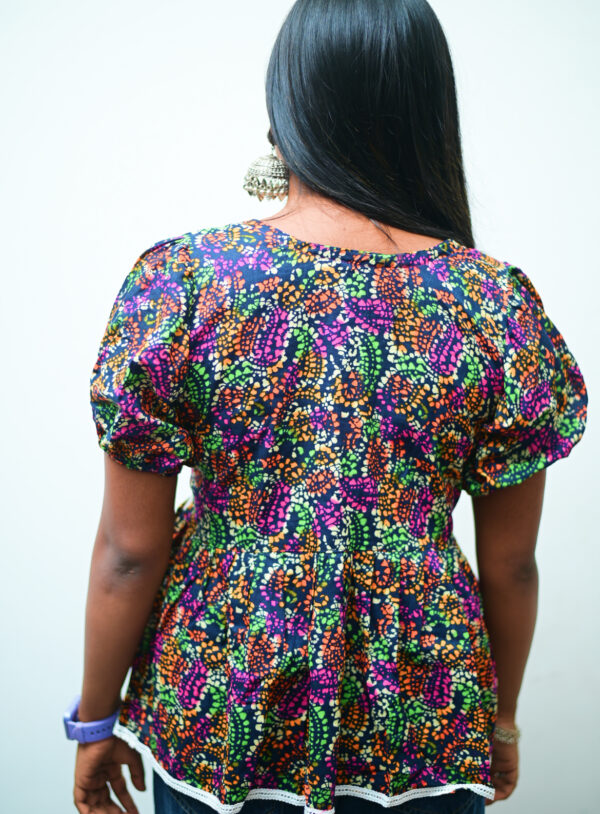 Mohor kurti top multicolor stylish short kurti for desi fit look