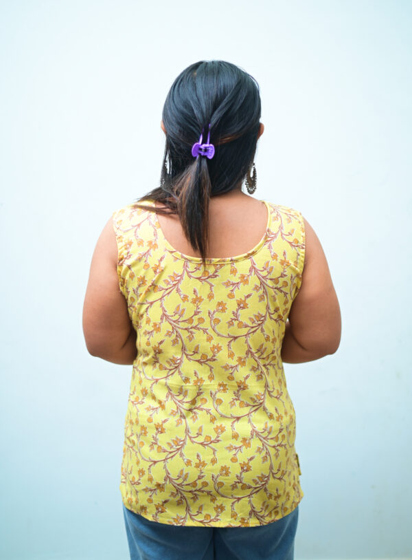 Cotton fabric short sleeve kurti breathable design